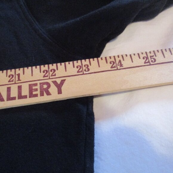 Adidas Shirt Large Black Long Sleeve Mock Neck Team Athletic 100% Cotton - Picture 6 of 7